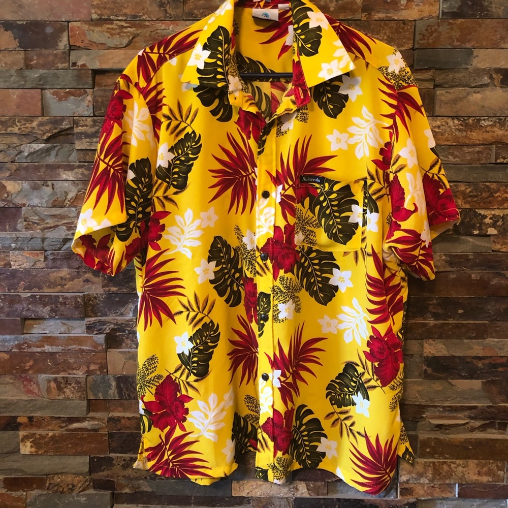 Silky Rayon Nukavula Whitesand Beaches Fiji Islands XL Hawaiian Shirt Br…
